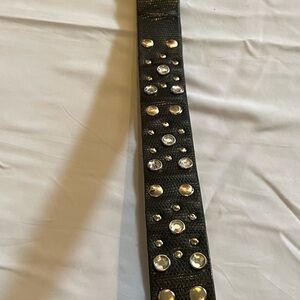 Black Studded Women's Belt